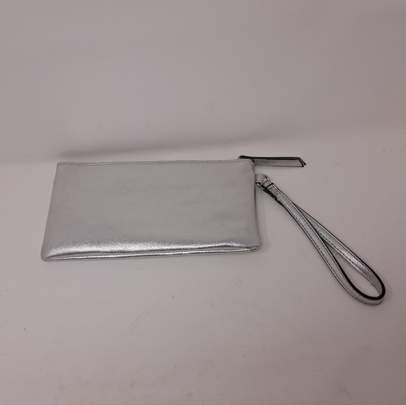 Nine West  Women's Wristlet Silver Shiny Bowtie - Picture 5 of 10